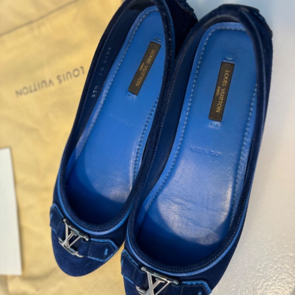 Louis Vuitton Navy Blue Ballerina Shoes - Picture 9 of 9